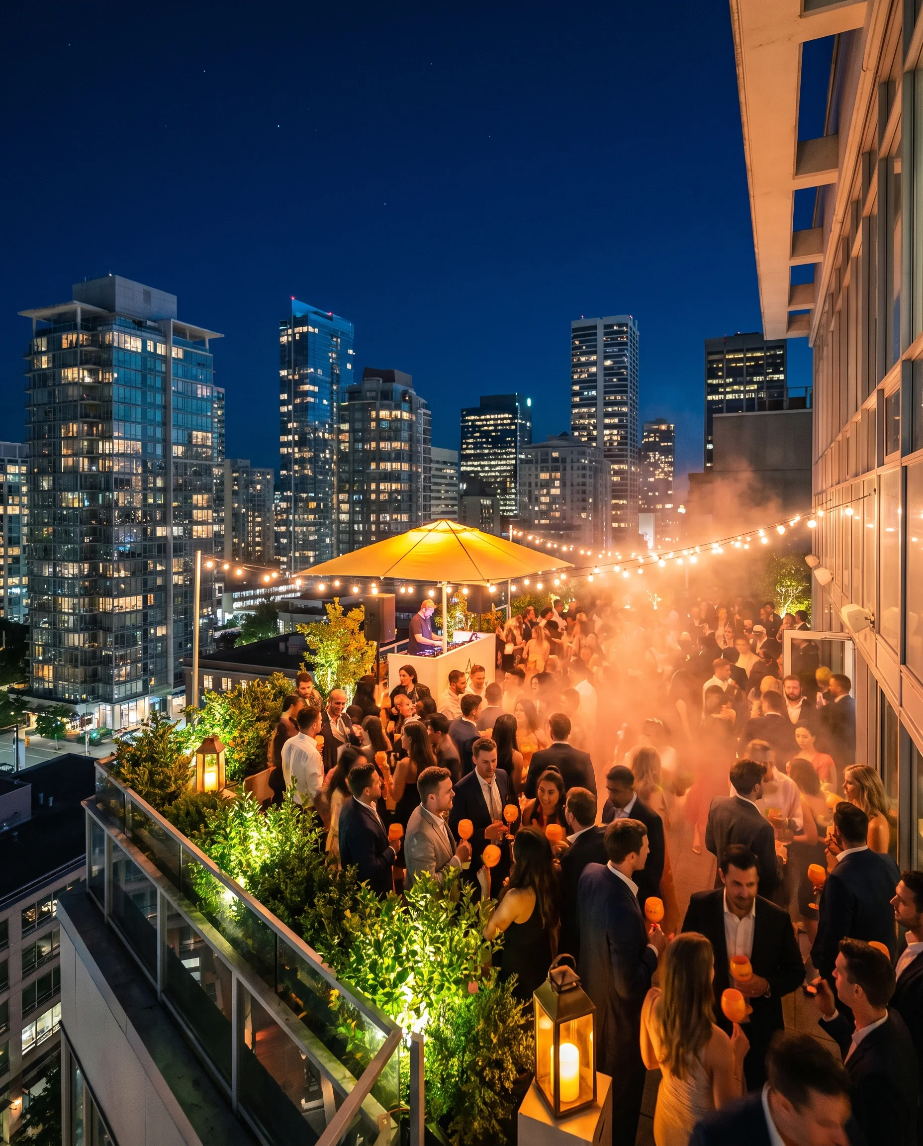 The party by night
